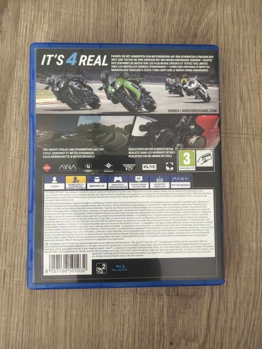 Jeux: Ride 4 Ps4 – D'occasion à Hagendorn par masterchieff 1