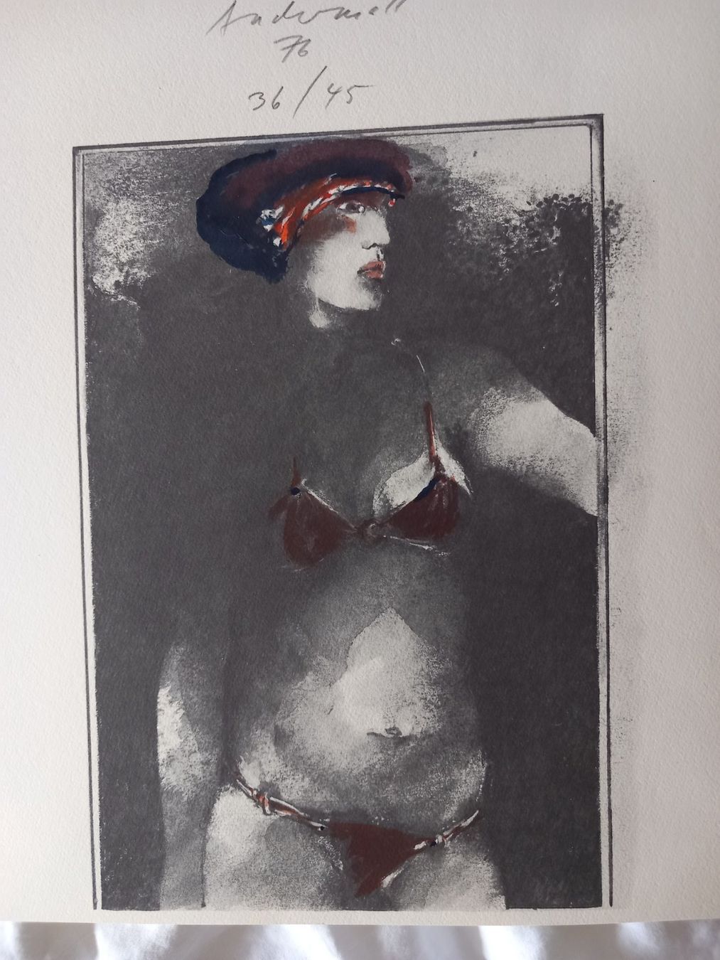 Grafica & Litografie: Bild Lithografie von Andermatt 1976 – Usato da Uitikon Waldegg venduto da pkuster