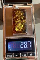 Bernstein Anhänger mit 48.3x27.6x16mm 28.7g