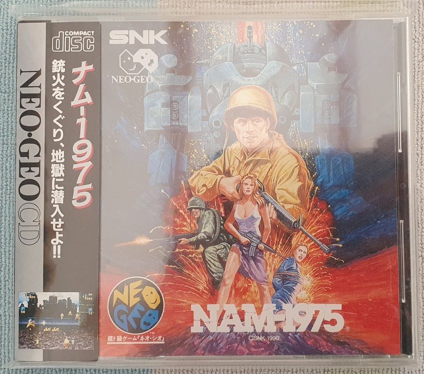 Nam-1975 Neo Geo SNK Japan Original + Manual GameNGH-001 Cardboard