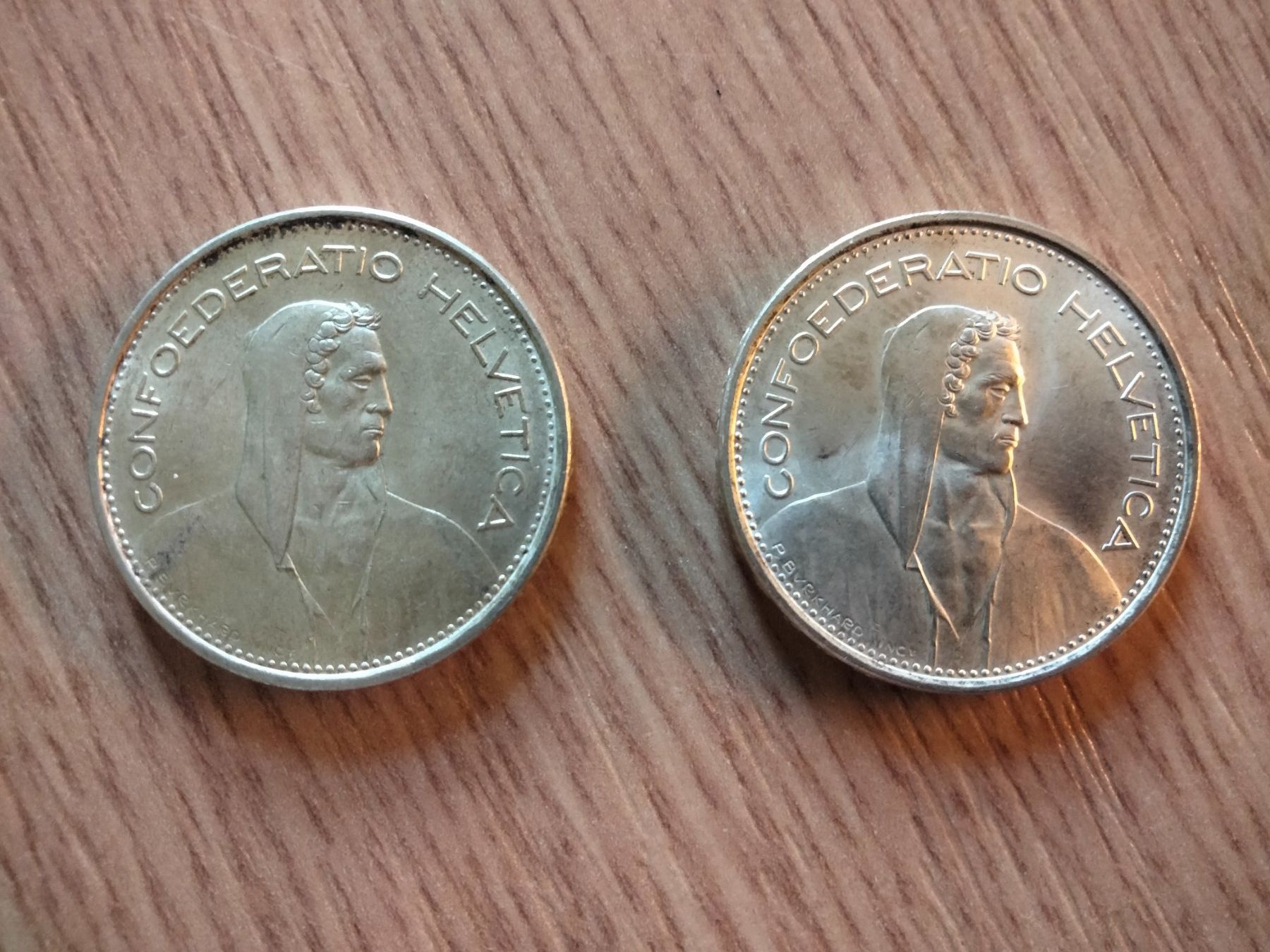 Tutti le monete: 5 Franken Silber 1966 und 1967 – Usato da Seengen venduto da Charlie67 1