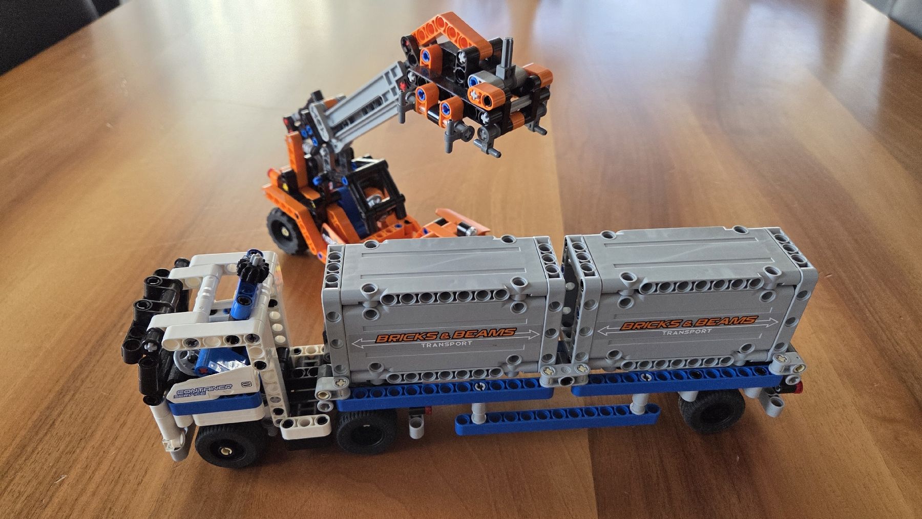 Technics Kit di costruzioni: LEGO Technic 42062 Container-Transport-Set Komplett – Usato da Safnern venduto da giselleb86 1