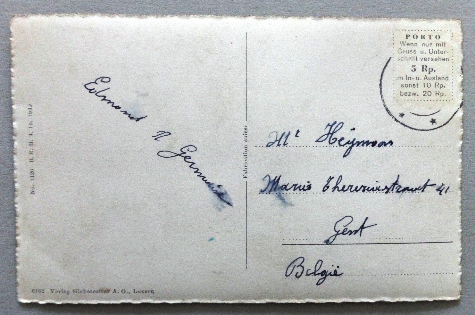 Cartoline postali: Escholzmatt – Difettoso da Fétigny venduto da Billy2miny 1