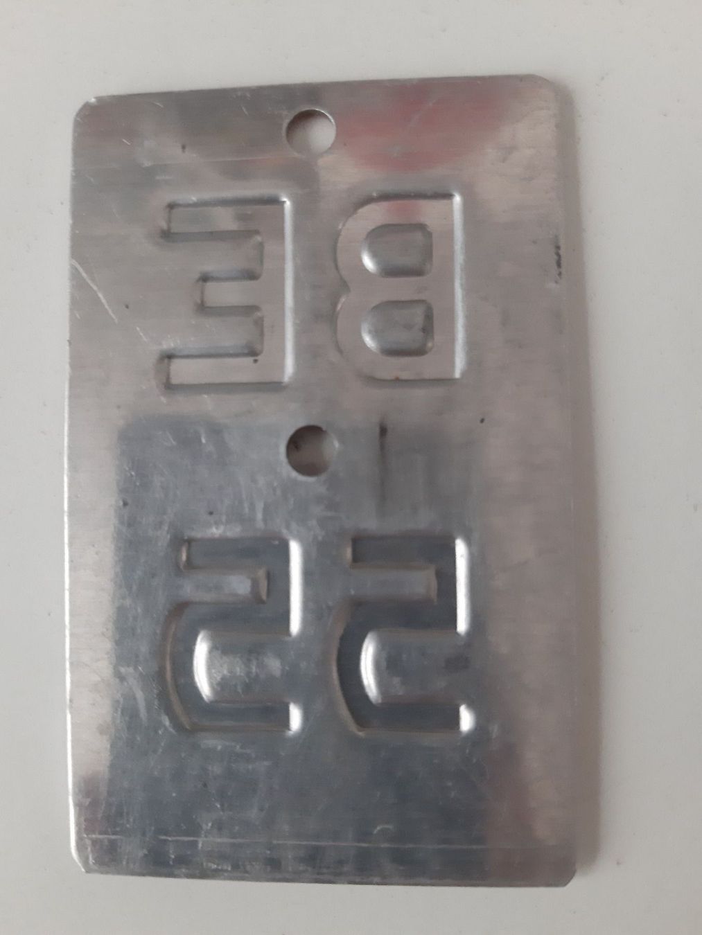 Sachs Insegne: Velonummer BE 55 plaque Velo – Usato da Schenkon venduto da Uhu007 1