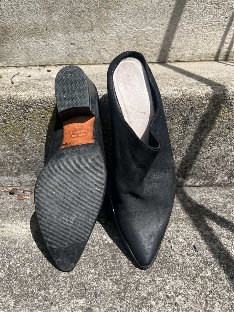 Damenschuhe: Spitze Wildleder Mules – Gebraucht aus Bern von Ansc1256 2