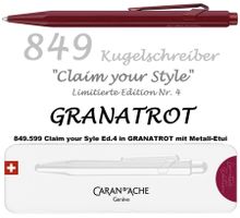 849.599 GRANATROT * Claim your style Caran d'Ache 849 + Etui