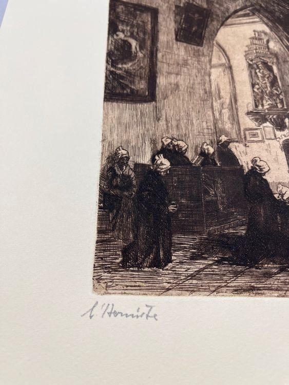 Grafica & Litografie: HERMANN HUBACHER RADIERUNG SIGNIERT – Usato da Gersau venduto da grafik-kunst 3