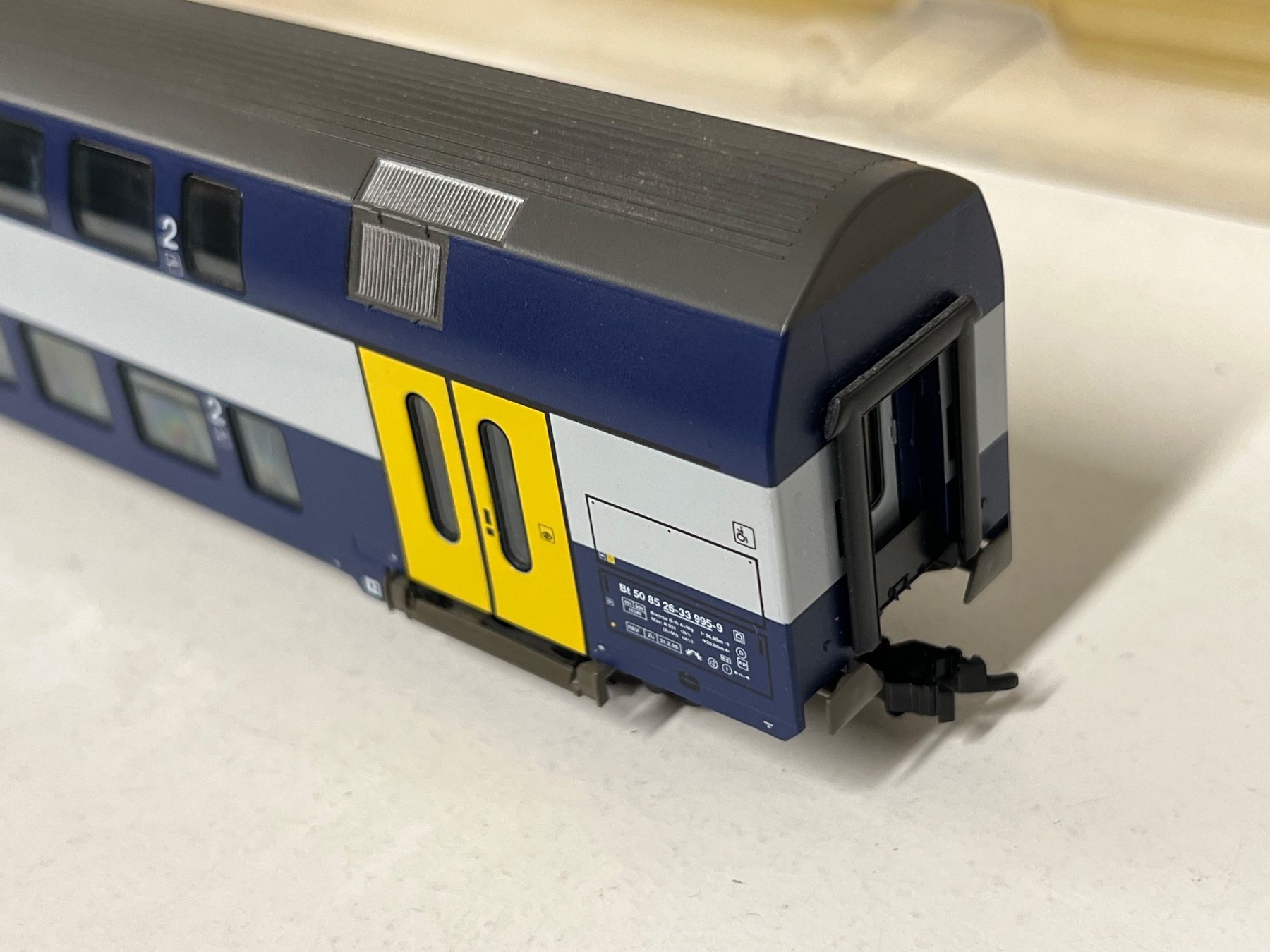 Fleischmann Modellini di ferrovie: Fleischmann S-Bahn Steuerwagen H0/DC 65132 – Usato da Geroldswil venduto da TopTrain54 5