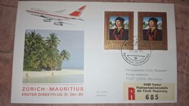 Swissair Zürich - Mauritius 31.10.1985