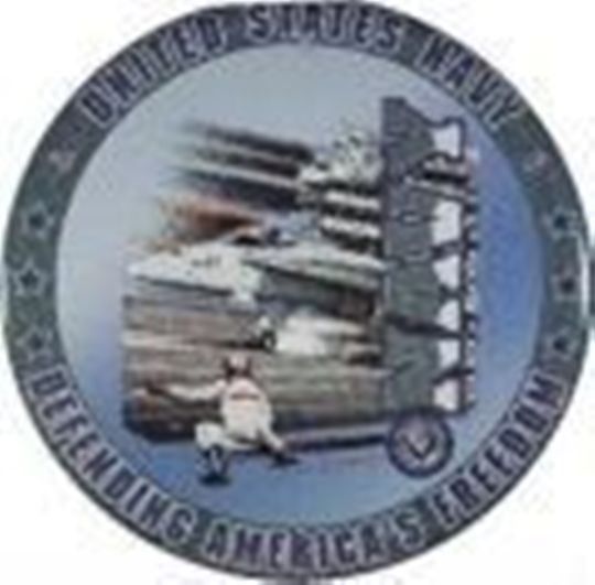 Insegne: Blechschild rund-NAVY DEFENDING AMERICAS - 30 cm Durchmesser – Nuovo e nell'imballaggio originale da Rupperswil venduto da big-one-sale
