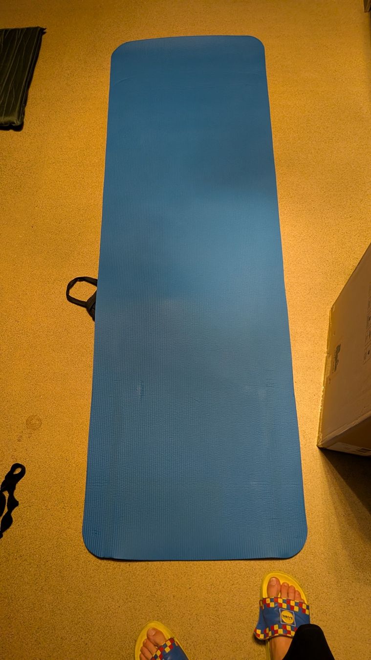 Decathlon Bodenmatten: Fitnessmatte blau. New. 1,80cm – Gebraucht aus Zürich von ale_ryv5 1