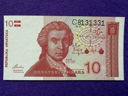 Zagreb 1991 - Kroatien - Croatia - 10 Dinara UNC