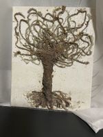 Einzigartiges Kunstwerk: Heraussteche Baum auf Leinwand Bild