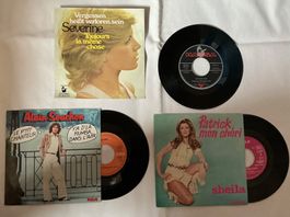 Lot /Set Schallplatten Single Vinyl 7“ / Franz. Interpreten