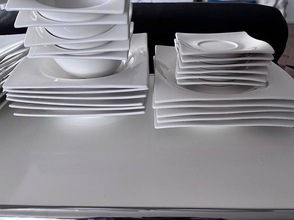 Set di piatti: Weisses Geschirrset – Usato da Mühlau venduto da xLunax 2