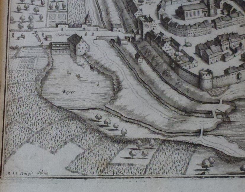 Incisioni: Altes Bild aus Liestal ANNO 1642 – Usato da Walkringen venduto da Casablanca777 4