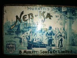 Antike Blechdose Muratti Neb Ka 20 er Breite Version!