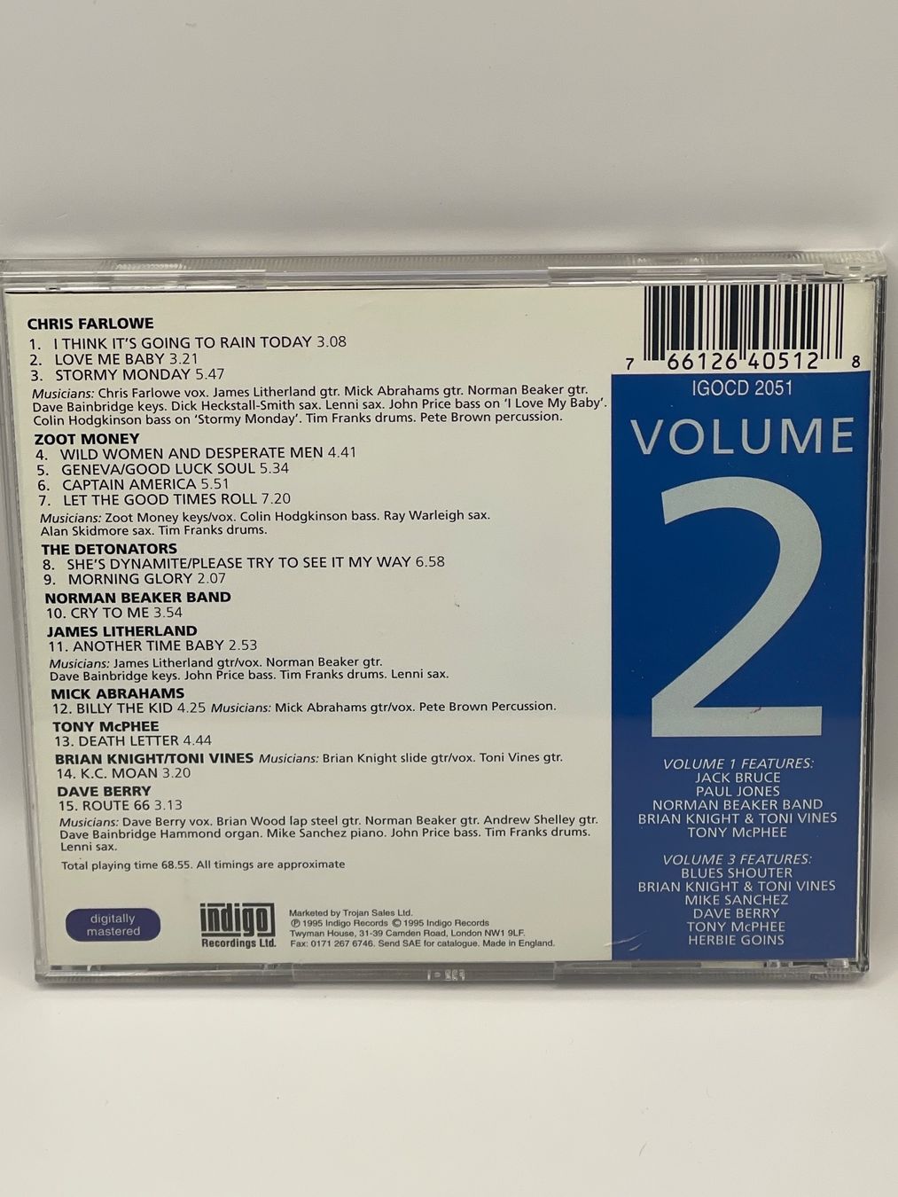 CD: Alexis Korner - Memorial Concert Vol.2 – Usato da Rüti ZH venduto da alumedien 1