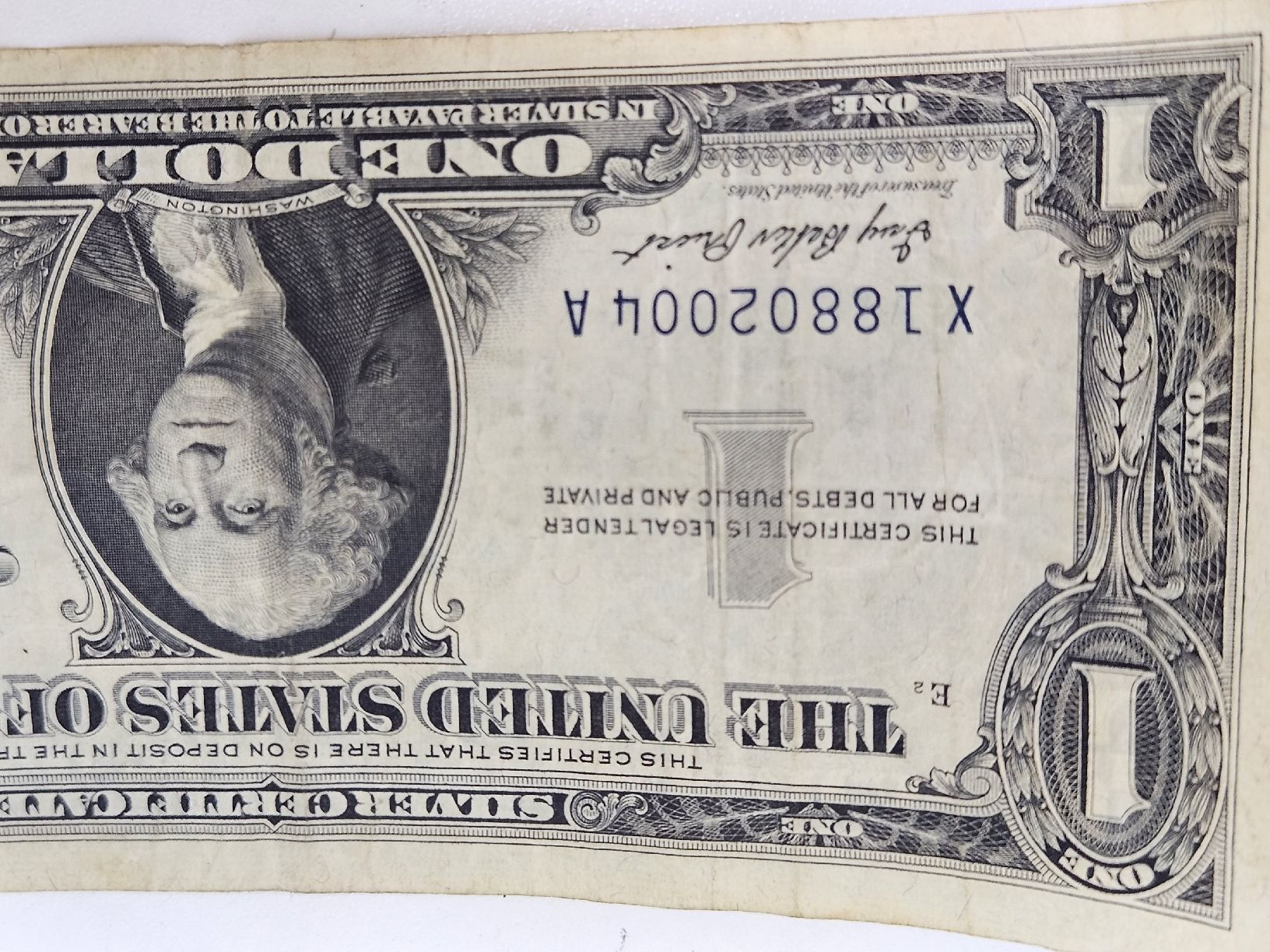 Banconote: US Dollar 1 Note Serie 1957 Silver Certificate – Usato da Schlieren venduto da Bestleo 2