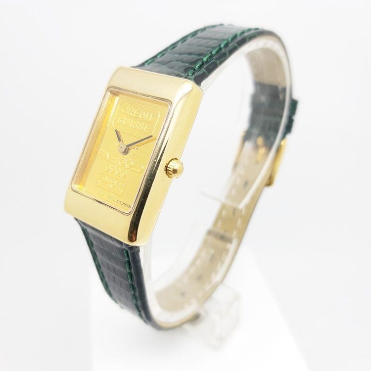 Bucherer Orologi: Bucherer - Credit Suisse Goldbarren Uhr – Usato da Grancia venduto da Gioielleria_DoroTi 3