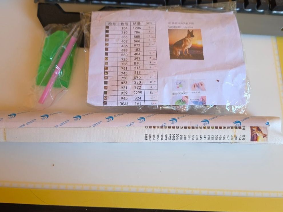 Kit bricolage: DIAMOND PAINTING SCHÄFERHUND – Nuovo e nell'imballaggio originale da Dintikon venduto da bonita099