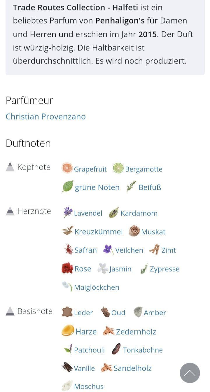 Profumi & Eau de Toilette: 2 ml HALFETI PENHALIGON'S EDP ABFÜLLUNG – Nuovo (secondo la descrizione) da St. Gallen venduto da CaliSunshine 3