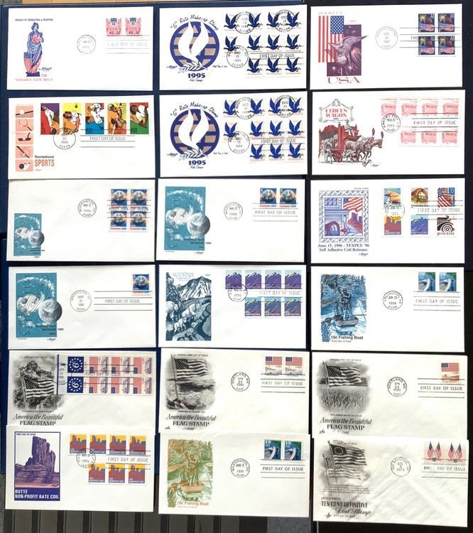 Tutti i francobolli: USA - 1973-1996 FDC aus MH – Nuovo (secondo la descrizione) da Liestal venduto da Pep3