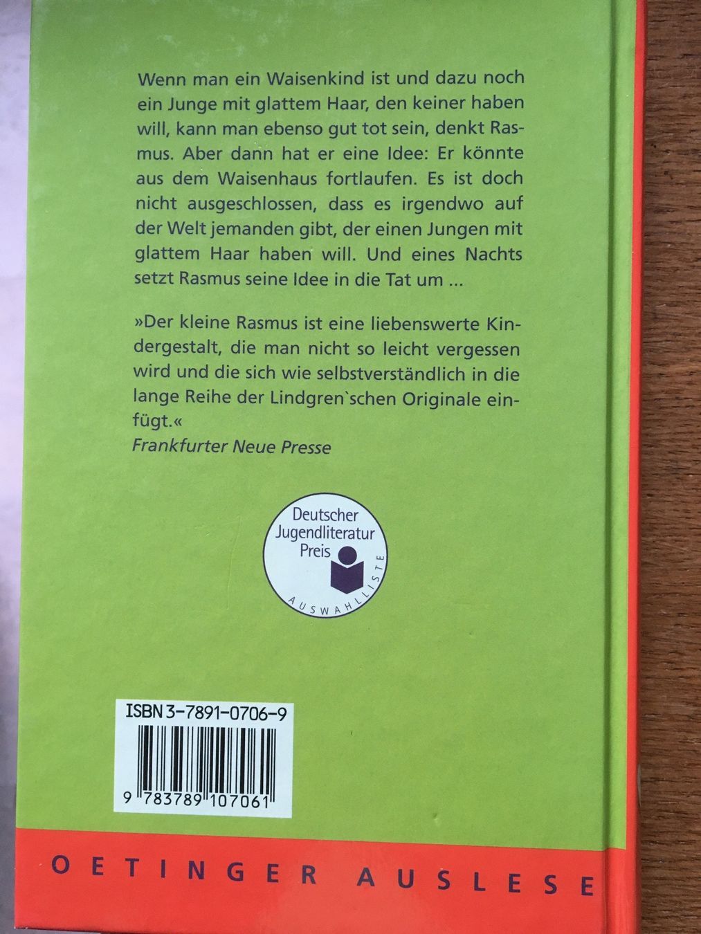 Bücher: Rasmus und der Landstreicher – Gebraucht aus Arth von Vrecam51 2
