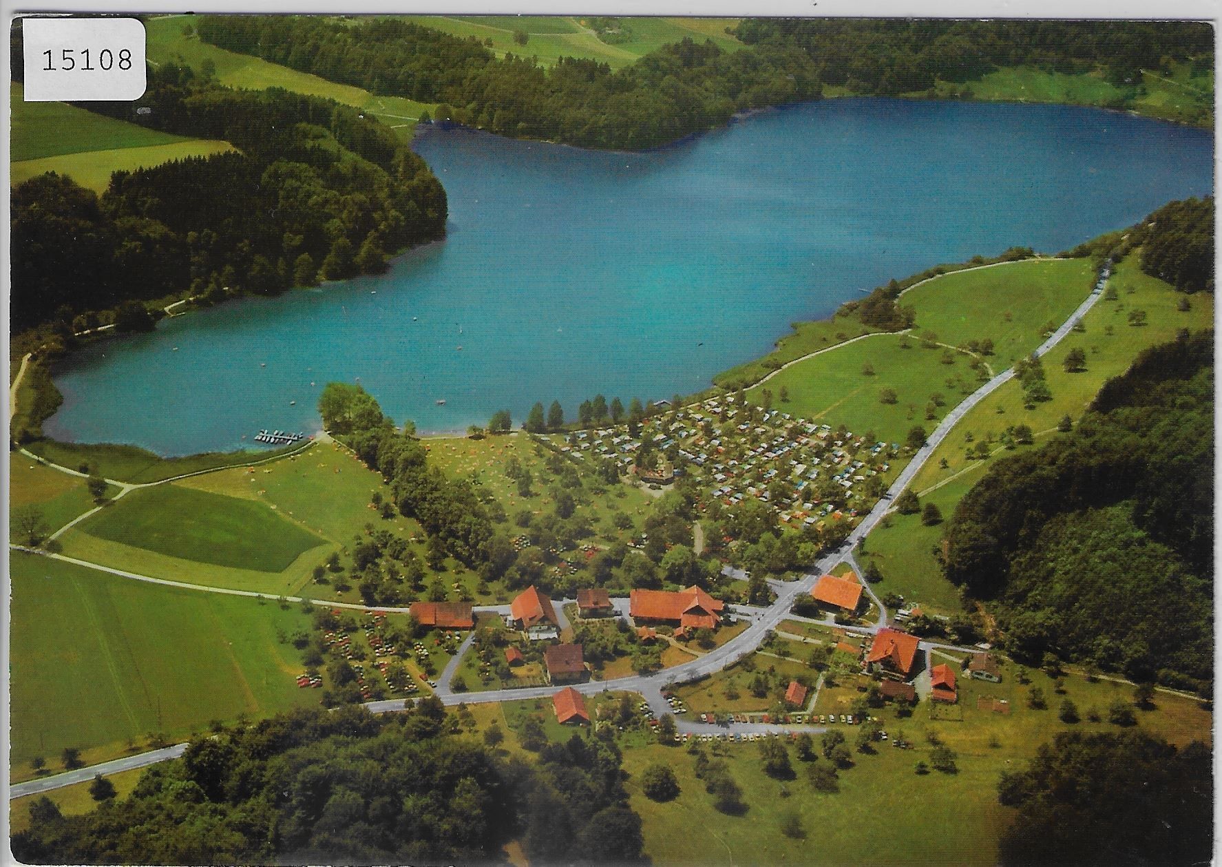 Cartoline postali: Flugaufnahme Campingplatz und – Antico da Ettingen venduto da Kartenplanet