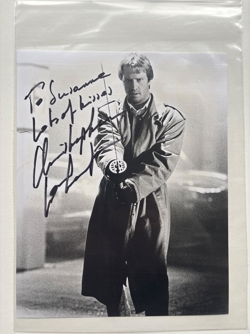 Autografi: Photo dédicacée Christopher Lambert Highlander Rare! – Usato da peseux venduto da renaudloda