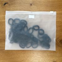 50 Haargummis, schwarz, NEU!