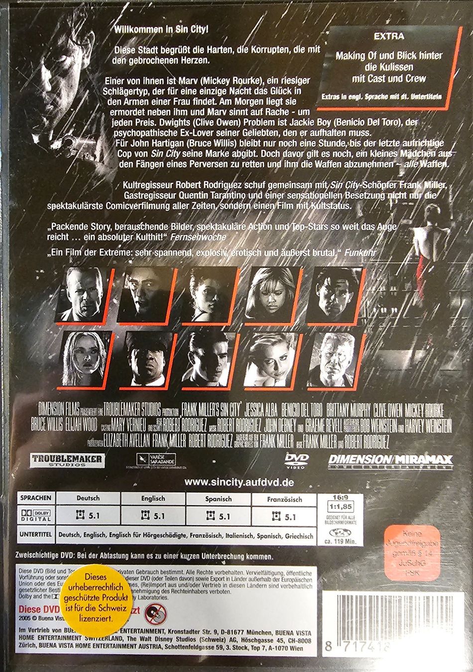Tutti i DVDs: Sin City – Usato da Wahlen b. Laufen venduto da Cg10 1