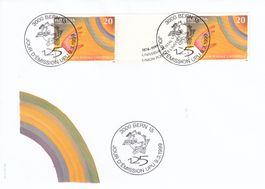 UPU 125 Jahre Weltpostverein Bern 2 FDC 1999 17+18