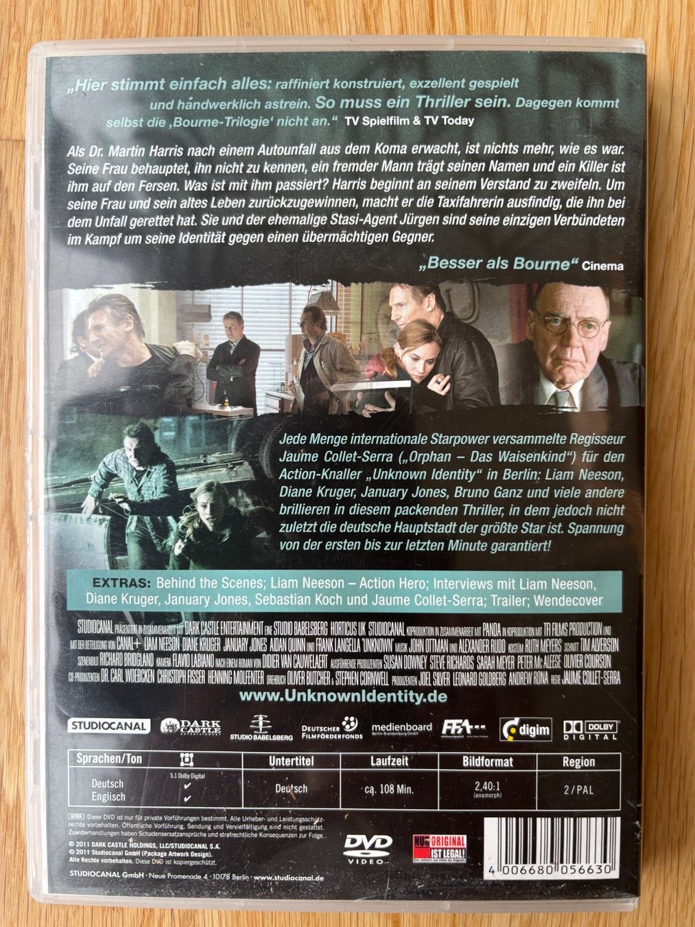 Tutti i DVDs: Unknown Identity DVD mit Liam Neeson – Usato da Riehen venduto da martinaaebersold 1