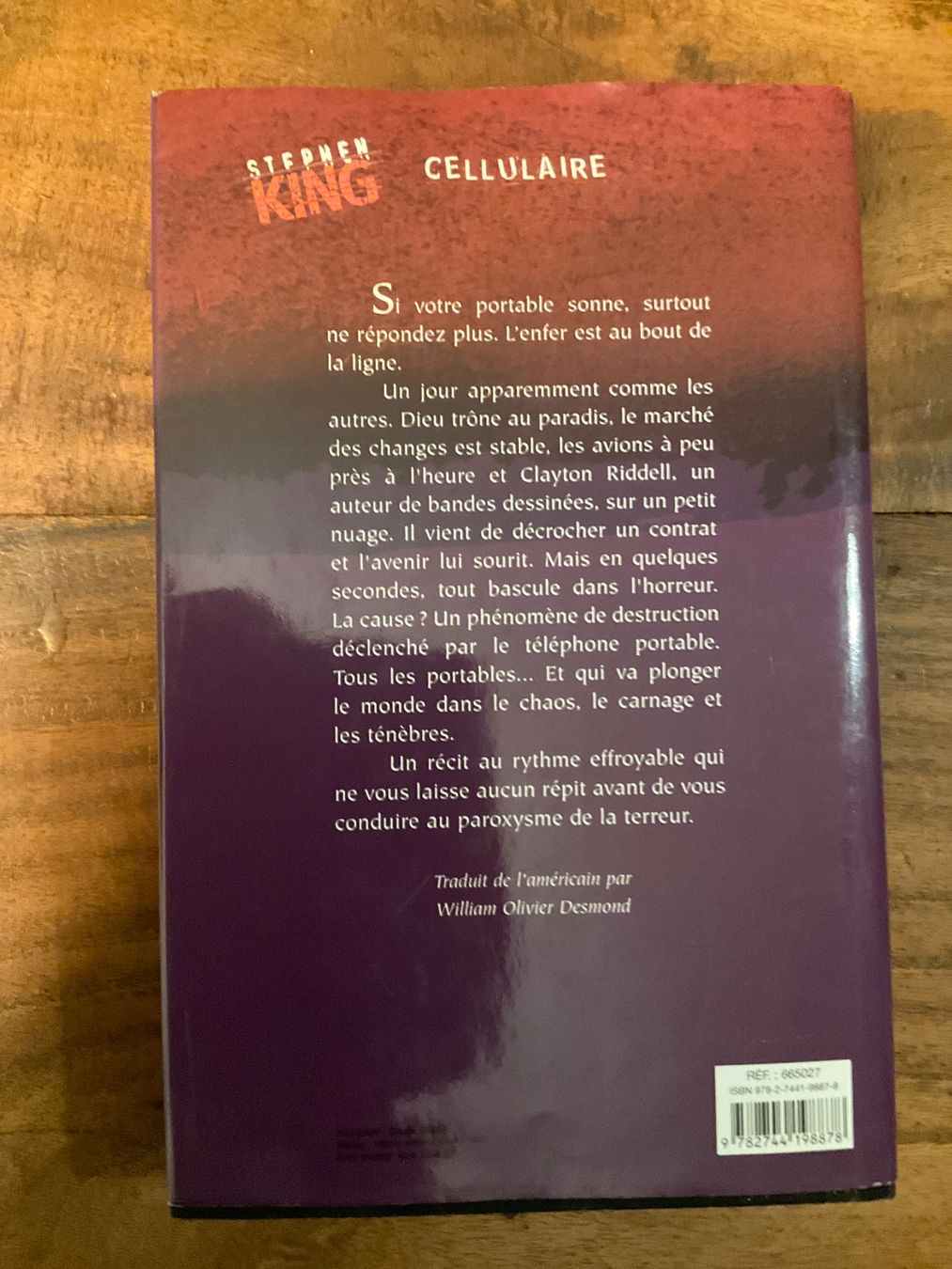 Bücher: Roman Cellulaire de Stephen King grand format – Gebraucht aus Avenches von Lactobacille 3