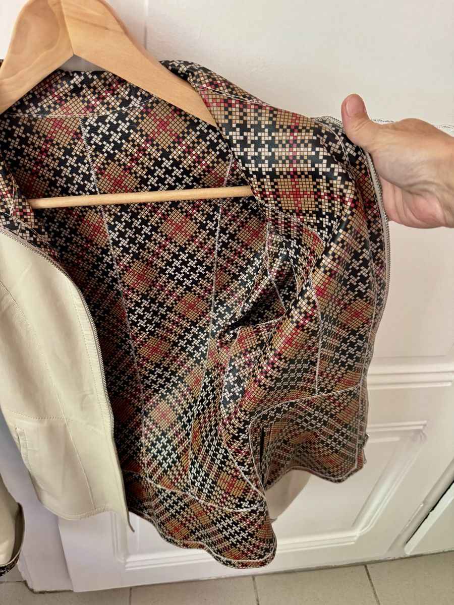 Giacche: Veste en cuir beige réversible - Chic ! – Nuovo (secondo la descrizione) da Genève venduto da inf_2ggr 2