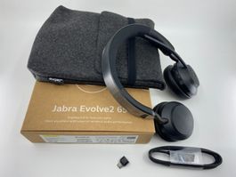 Habra Headset Evolve2 65 Duo MS Schwarz, USB-A - NEU