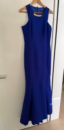 Miss Ipekyol Abendkleid Meerjungfrau Blau Gr. 40(1x getrage)