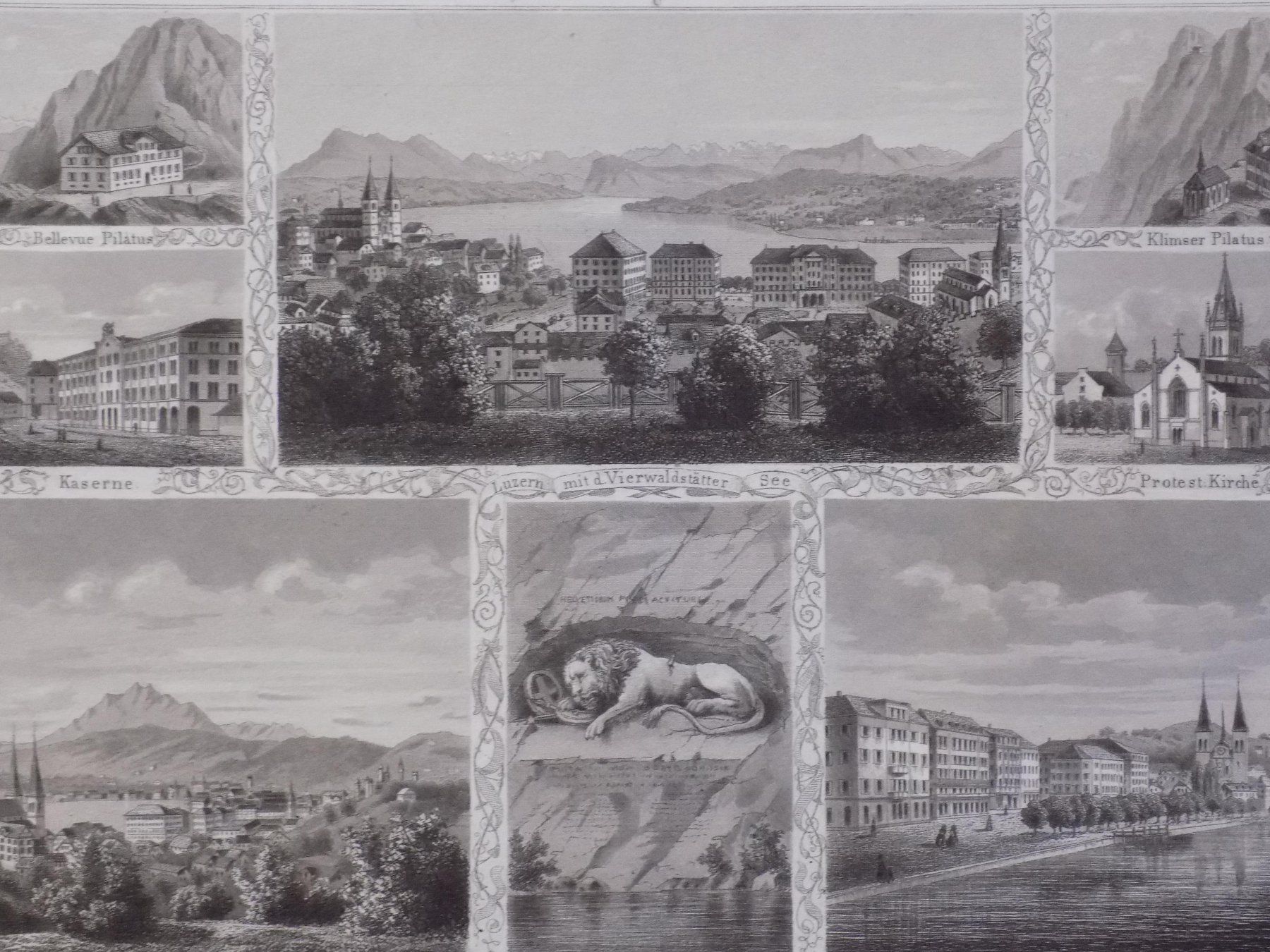 Incisioni: Luzern Souvenirblatt von Ringger – Usato da Risch venduto da Rischli15 1