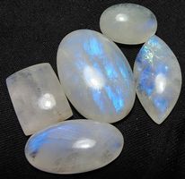 Cabochon Set L-8824 – Regenbogen Mondstein – 120.70 Karat 5
