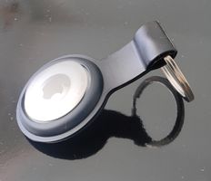 Set Apple AirTag NFC Tracker 1 Anhänger Silikon schwarz