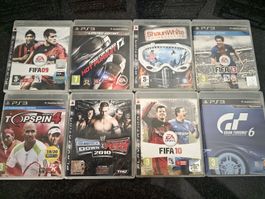Lot de 8 jeux PS3