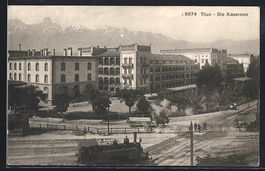 Thun, Die Kaserne mit Stockhornkette, Da