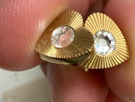 Ohrstecker Guess Herz Goldfarben mit Stein neuwertig