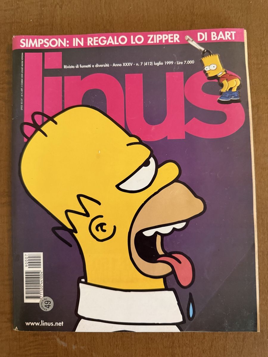Comics: Rivista Linus Simpson 1999 Luglio N.7 – Gebraucht aus S. Pietro von fil_yhb9