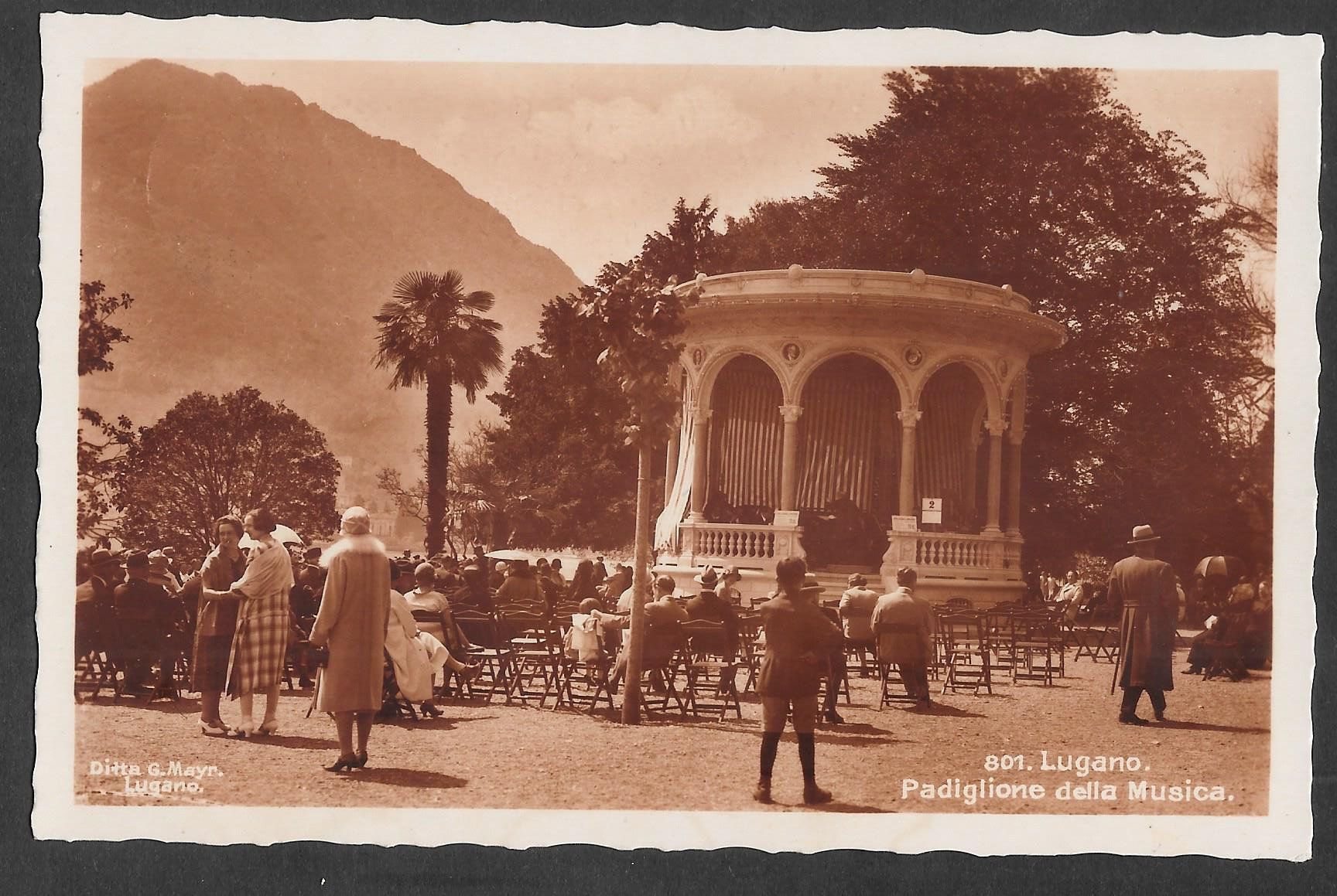 Cartoline postali: Lugano Padiglione della Musica – Usato da Olten venduto da clotaldi