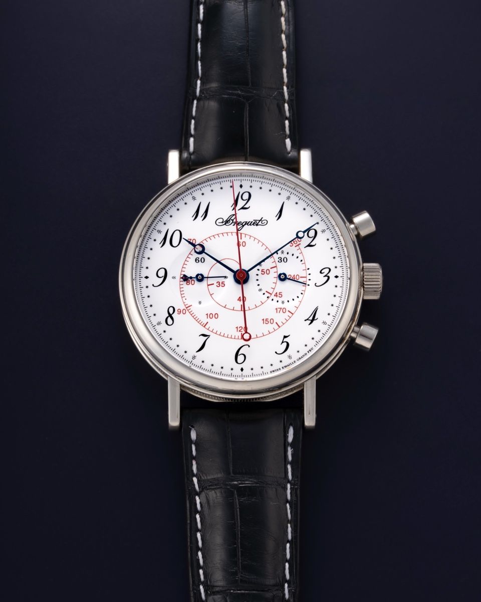Breguet Uhren: Breguet Classique Chronograph in Weißgold mit Emaille-Dial – Gebraucht aus Zürich von DirectSalesZurich