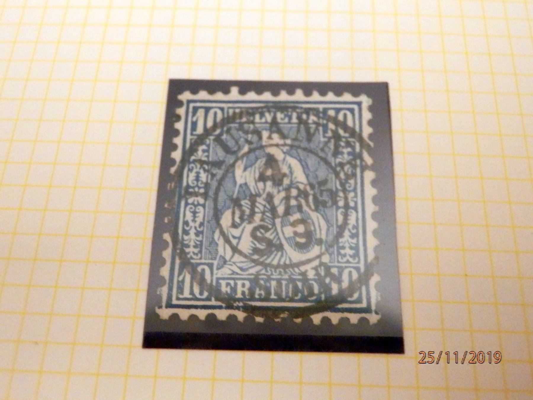 Alle Briefmarken: ZNr.31 schönes Lot mit div. Stempeln – Gebraucht aus Ueberstorf von dinbau 9