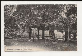 AK 1916 St-Aubin Terrassse des Hotels Pattus