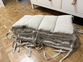 Bettrandschutz aus leinen, 120x60cm NP120.- 